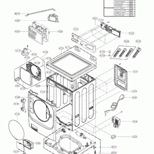 MDQ62976801 LG Inner Door Frame