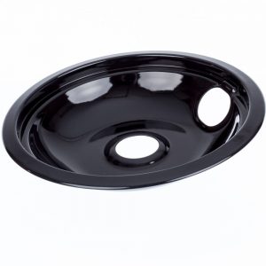 A316222301 Frigidaire Stove 8" Porcelain Drip Pan - Black
