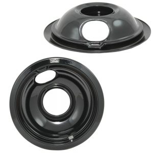 Whirlpool WPW10290353 6" Black Pan/Ring Combination Drip Bowl