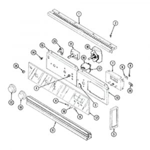 Dacor 701621 ASY, GLASS PANEL