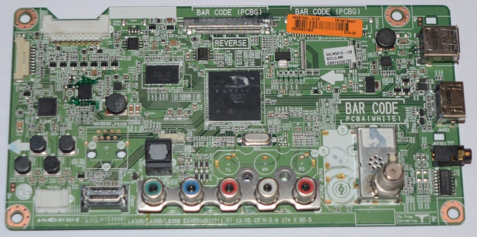 EBT62739407 LG Main Board Chassis Assembly