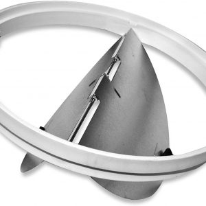 Whirlpool W10355451 7" ROUND BENT DAMPER