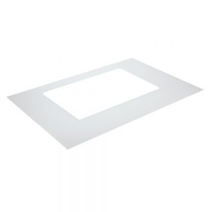 WPW10118454 Whirlpool Stove Outer Door Glass - White
