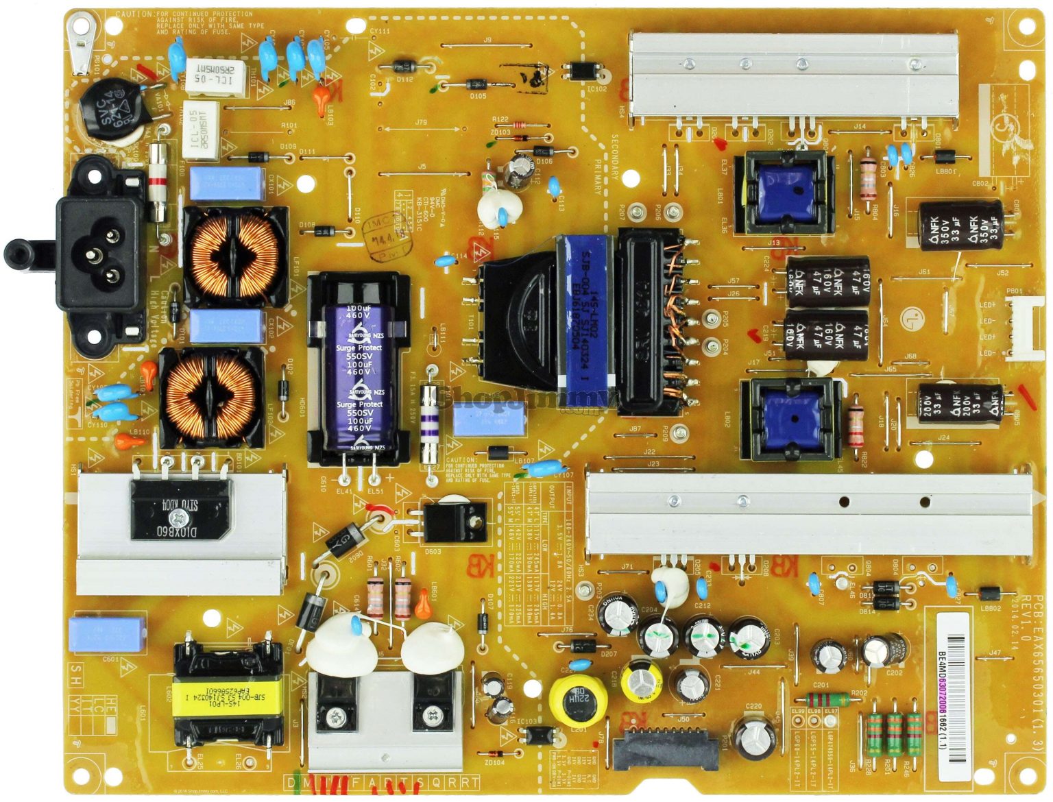 EAY63072006 LG Power Supply Board Assembly