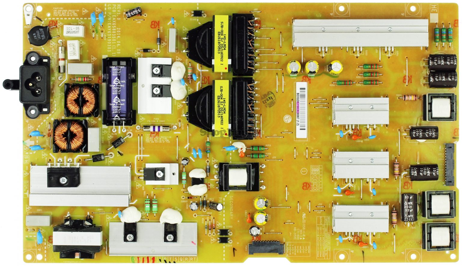 EAY63190303 LG Power Supply Board Assembly