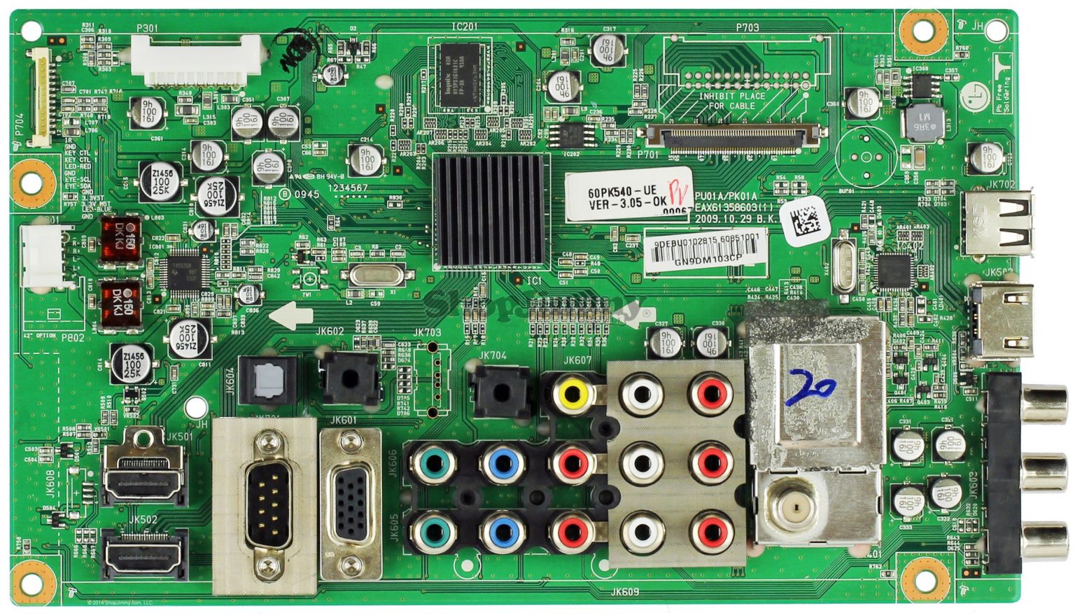 EBR65773501 LG Power Control Board (PCB Assembly)