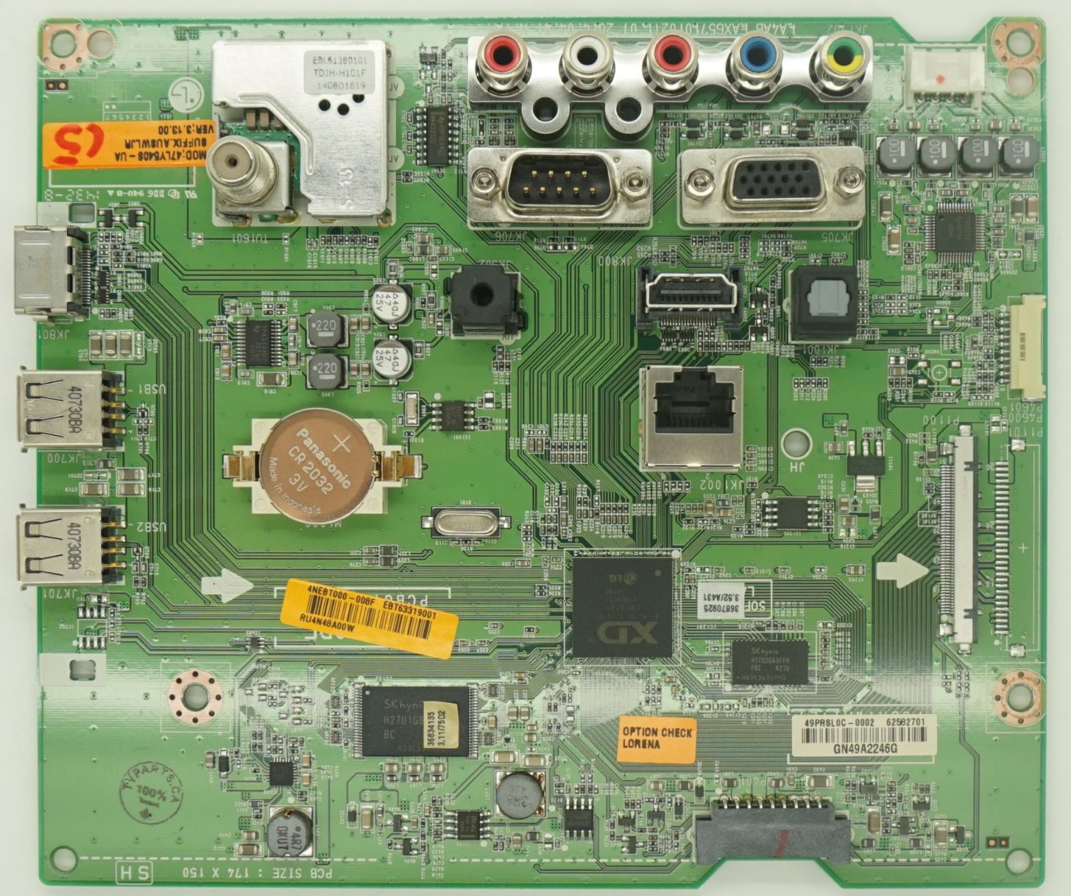 EBR79406401 LG Power Control Board (PCB Assembly)