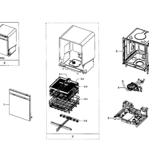 Samsung DD64-00144A HANDLE BASKET;DW9900H,PP,-,M