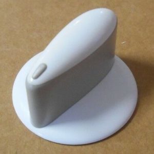 Whirlpool 74008950 KNOB, WHITE/CHROME