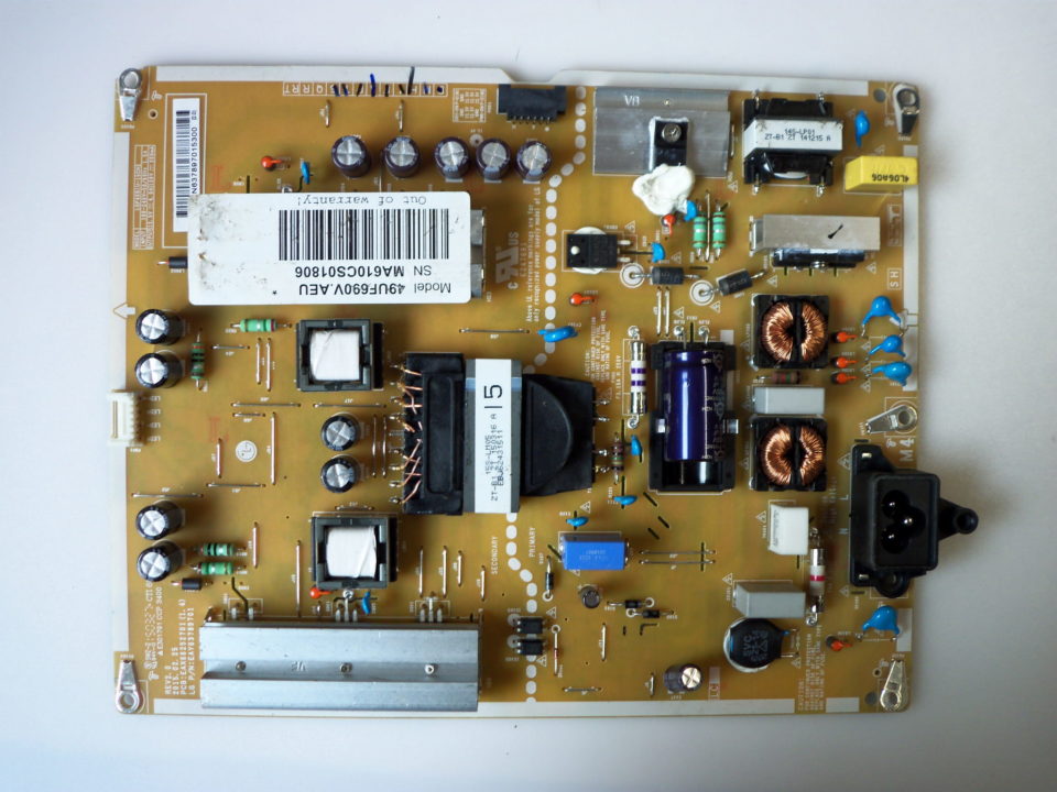 EAY63789701 LG Power Supply Board Assembly