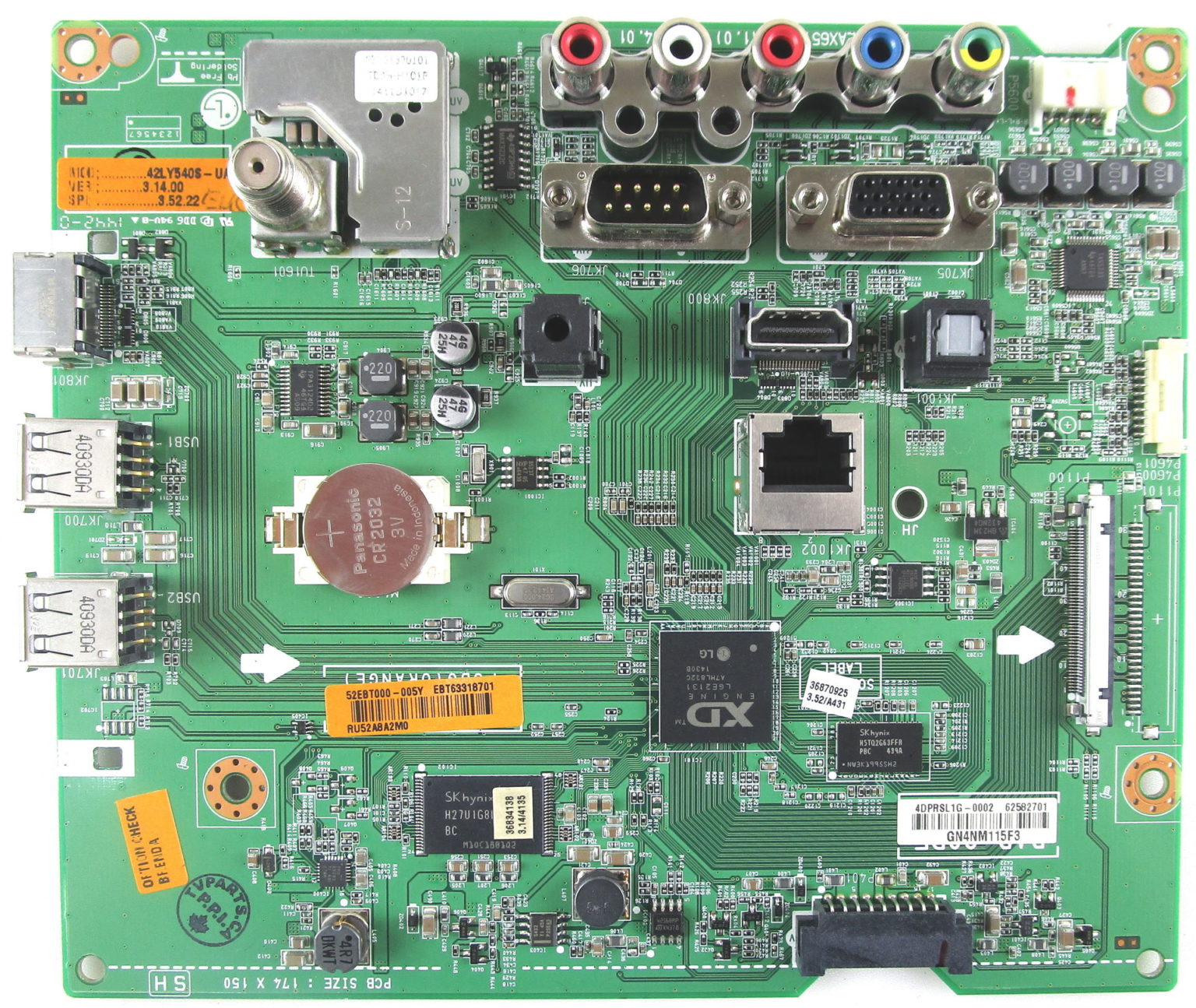 EBT63318701 LG Main Board Chassis Assembly