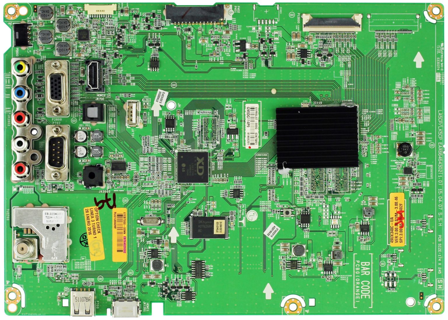 EBT64029202 LG Main Board Chassis Assembly