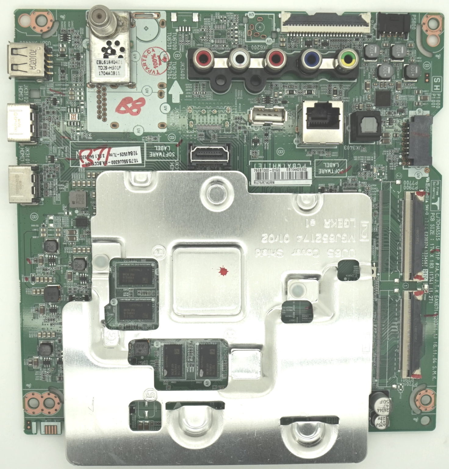 EBT64426302 LG Main Board Chassis Assembly